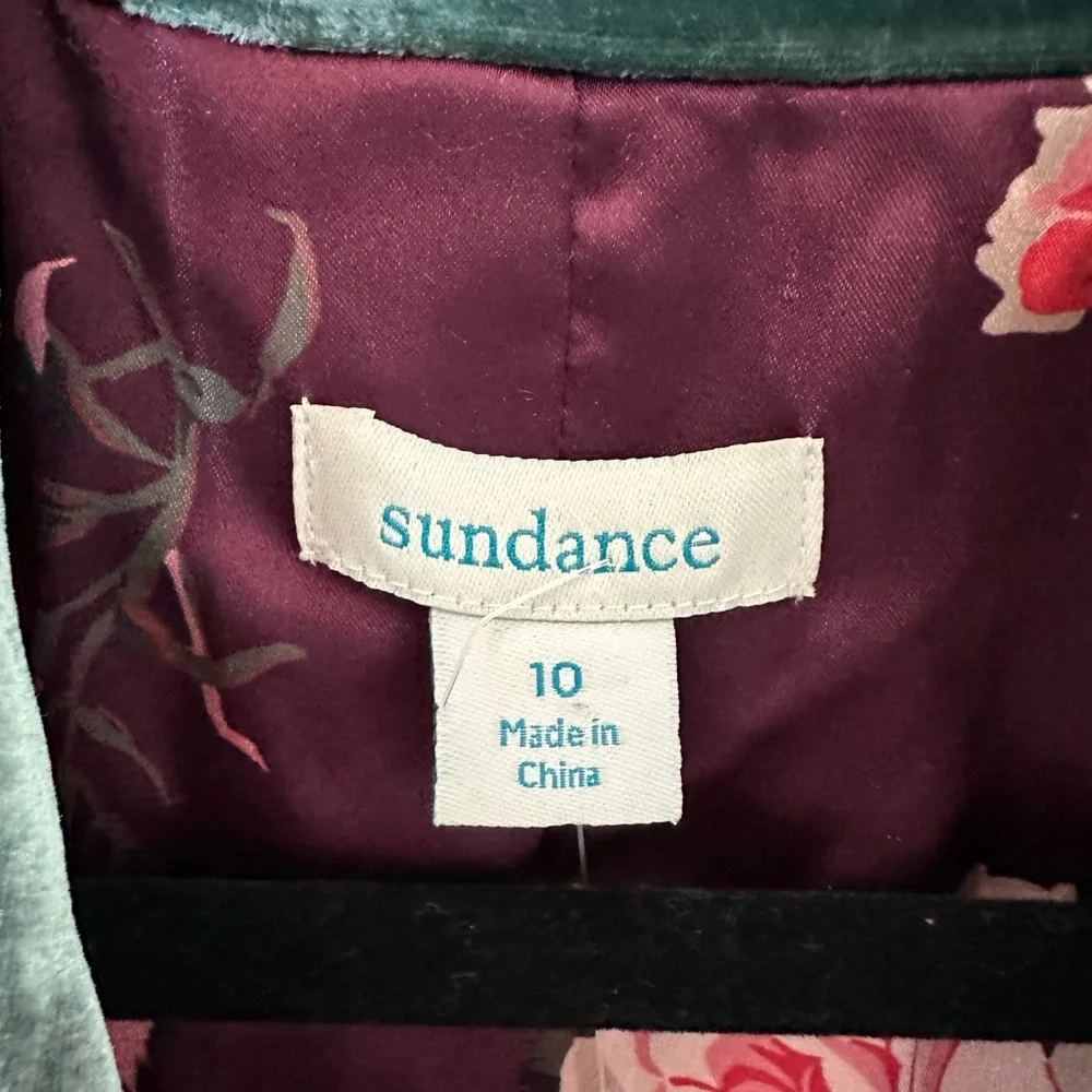 Sundance Deep Green Velvet Blazer - Picture 2 of 4